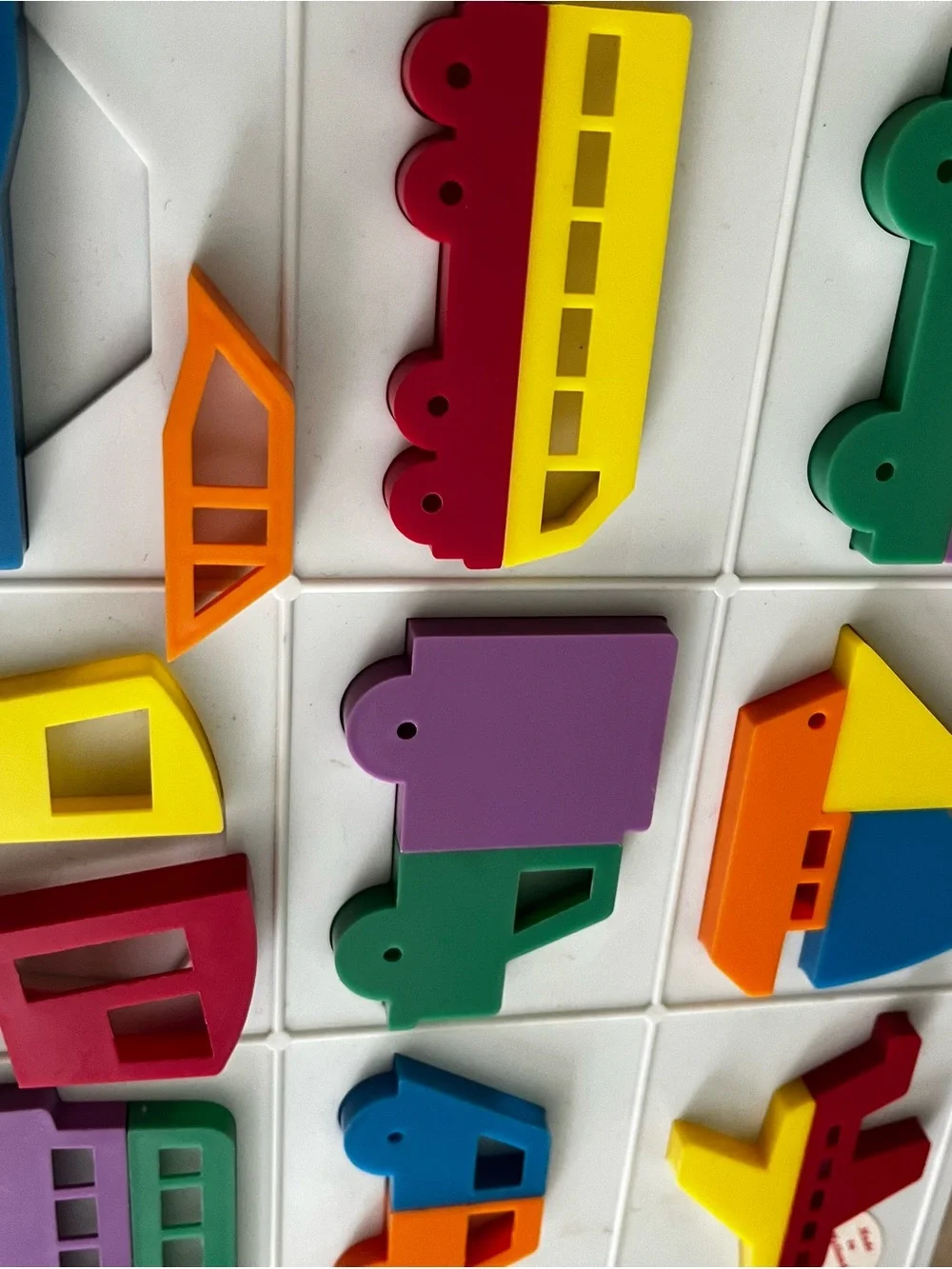 Vintage Transport Puzzle & Shapes Puzzle by Three Worlds